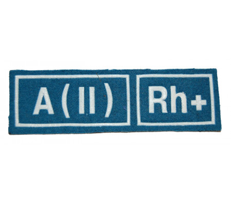 "A(II) RH+" (blood type) VDV patch (plastic)