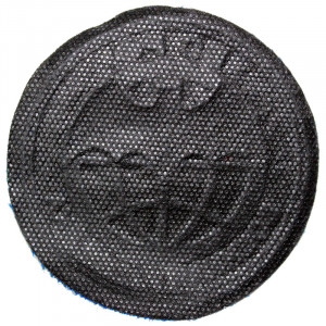 "Military intelligence" patch (circle, plastic)