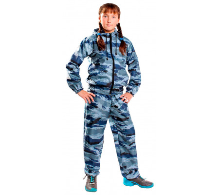 Children's suit VVZ "ALFA" SpecNaz "Grey Kamysh" (WindProof)