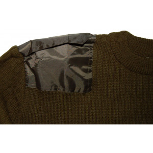 Winter sweater with pocket "Olive"